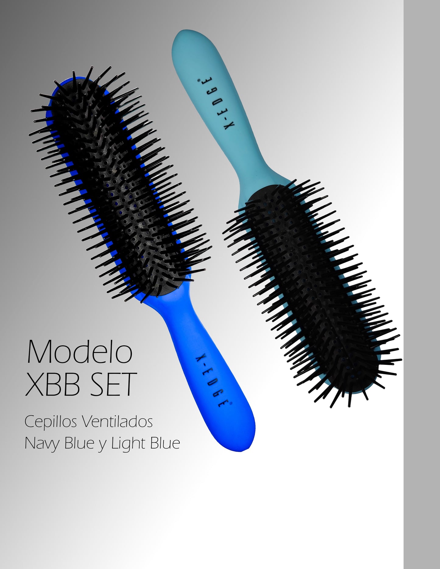 Set de 2 Cepillos Ventilados Blue X-EDGE®