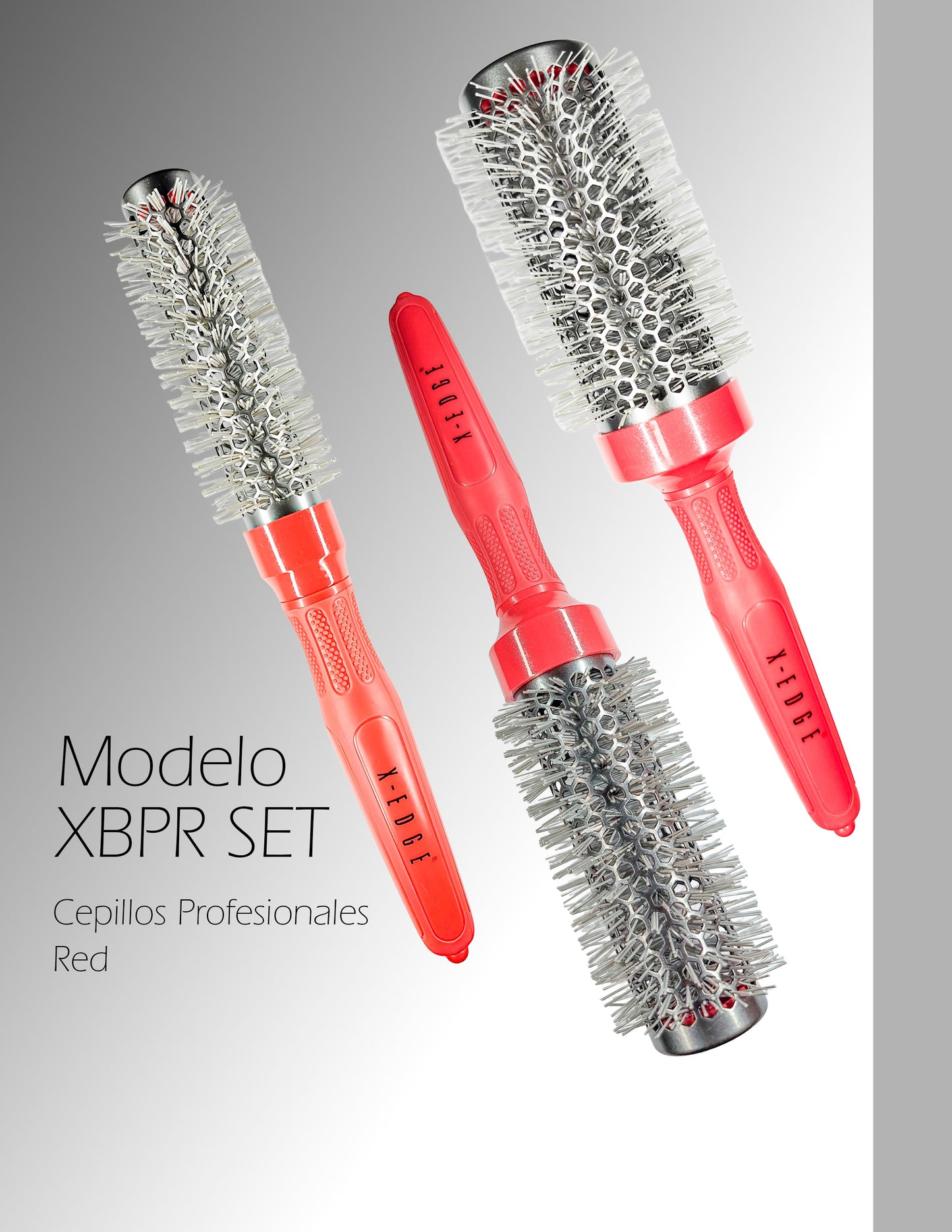 Set de 3 Cepillos Profesional Red X-EDGE®