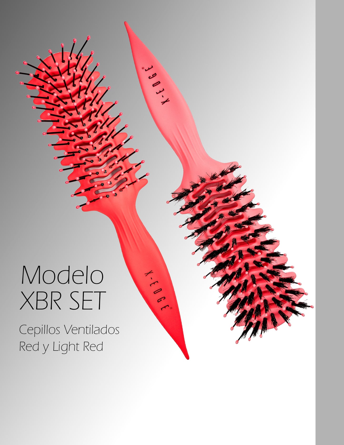 Set de 2 Cepillos Ventilados Red X-EDGE®