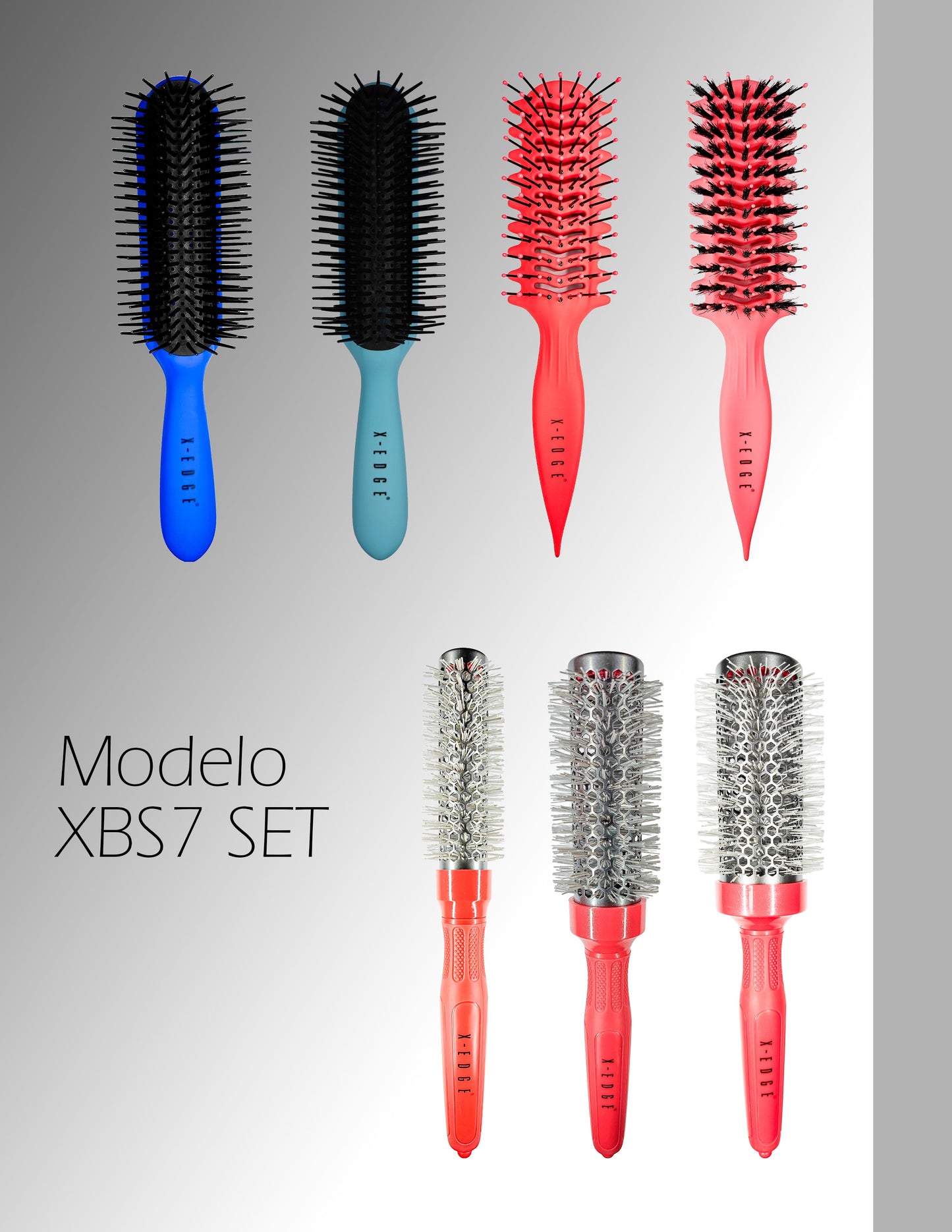 Set Completo de 7 Cepillos X-EDGE®