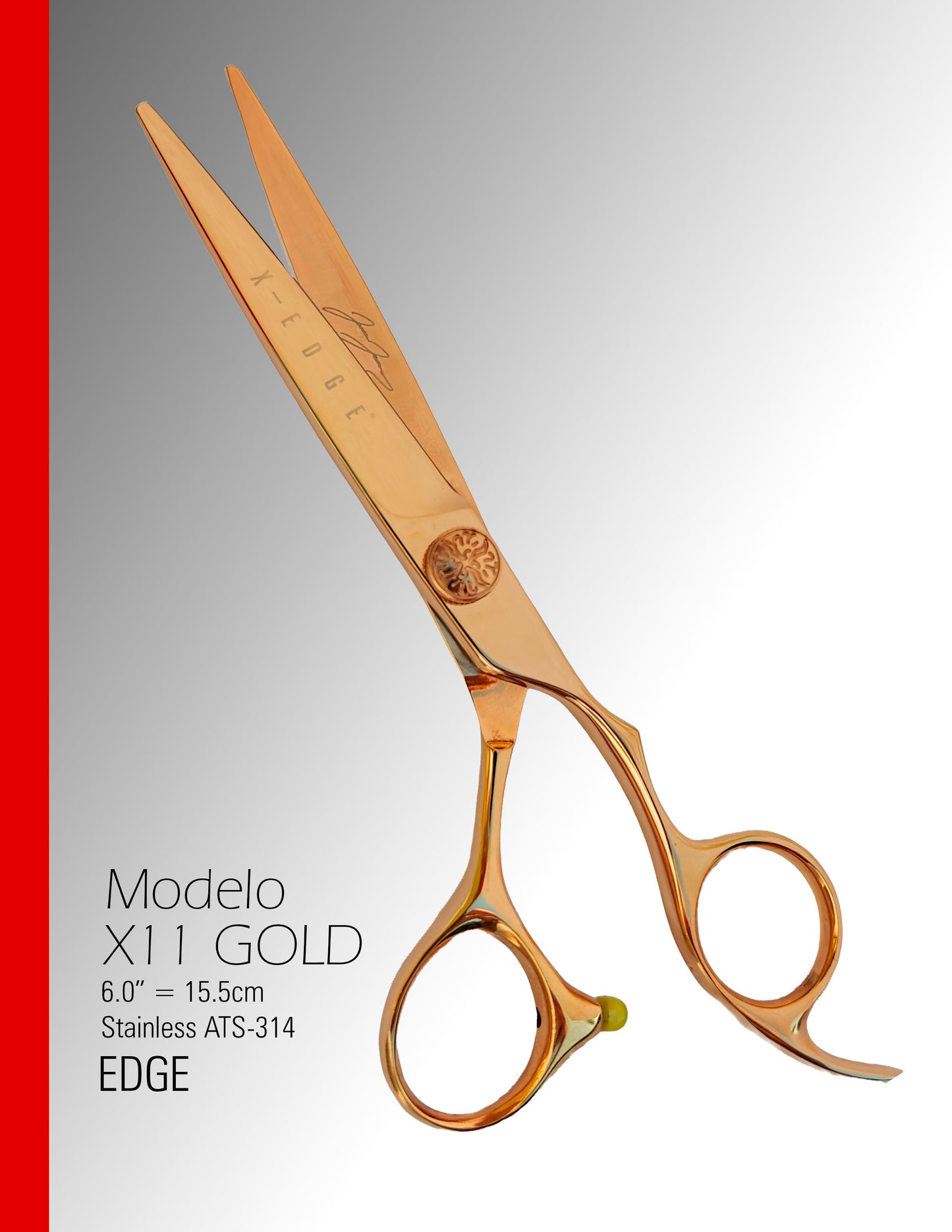 Tijera de Corte X11 Gold Edge de 6.0"