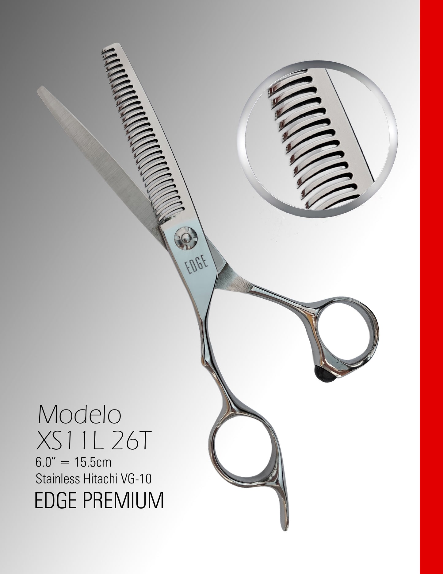 Tijera de Textura Izquierda XS11L-26T Edge Premium