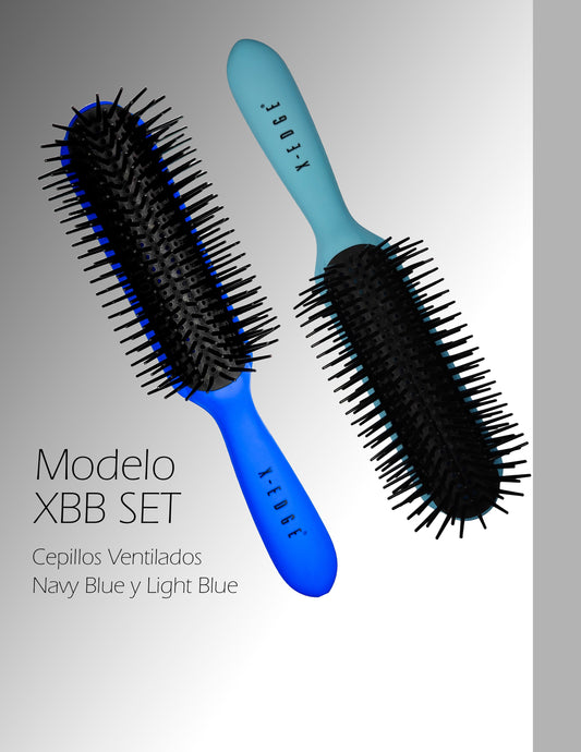 Set de 2 Cepillos Ventilados Blue X-EDGE®