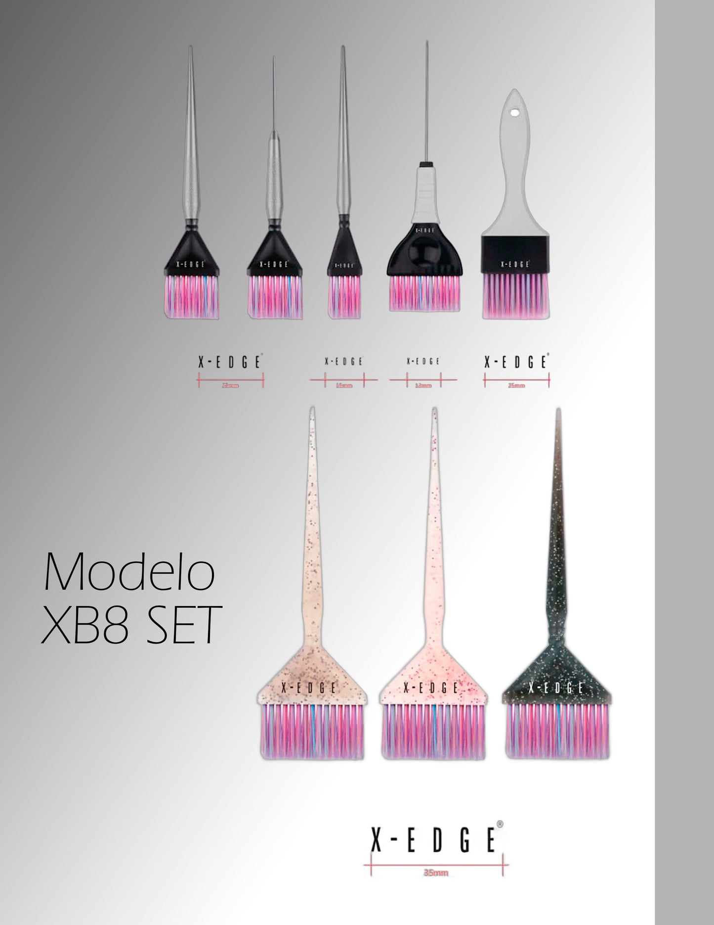 Set de Brochas XB8 X-EDGE®