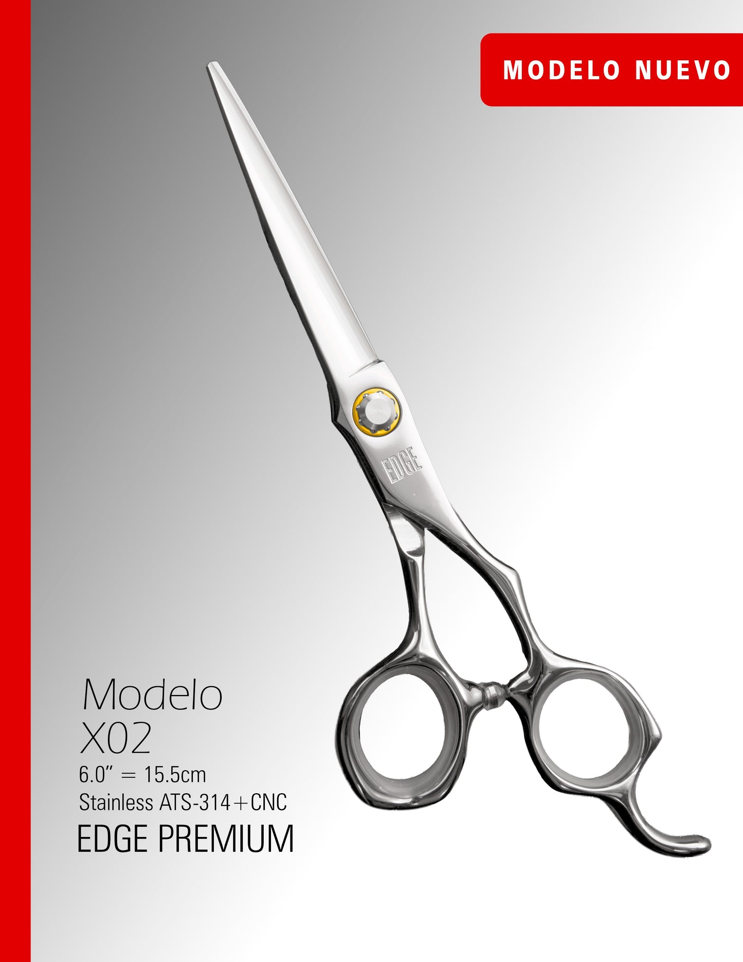 Tijera de Corte X02 Edge Premium DE 6.0"