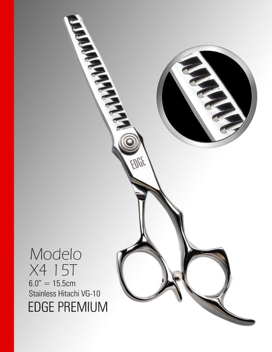 Tijera de Textura X4-15T Edge Premium de 6.0"