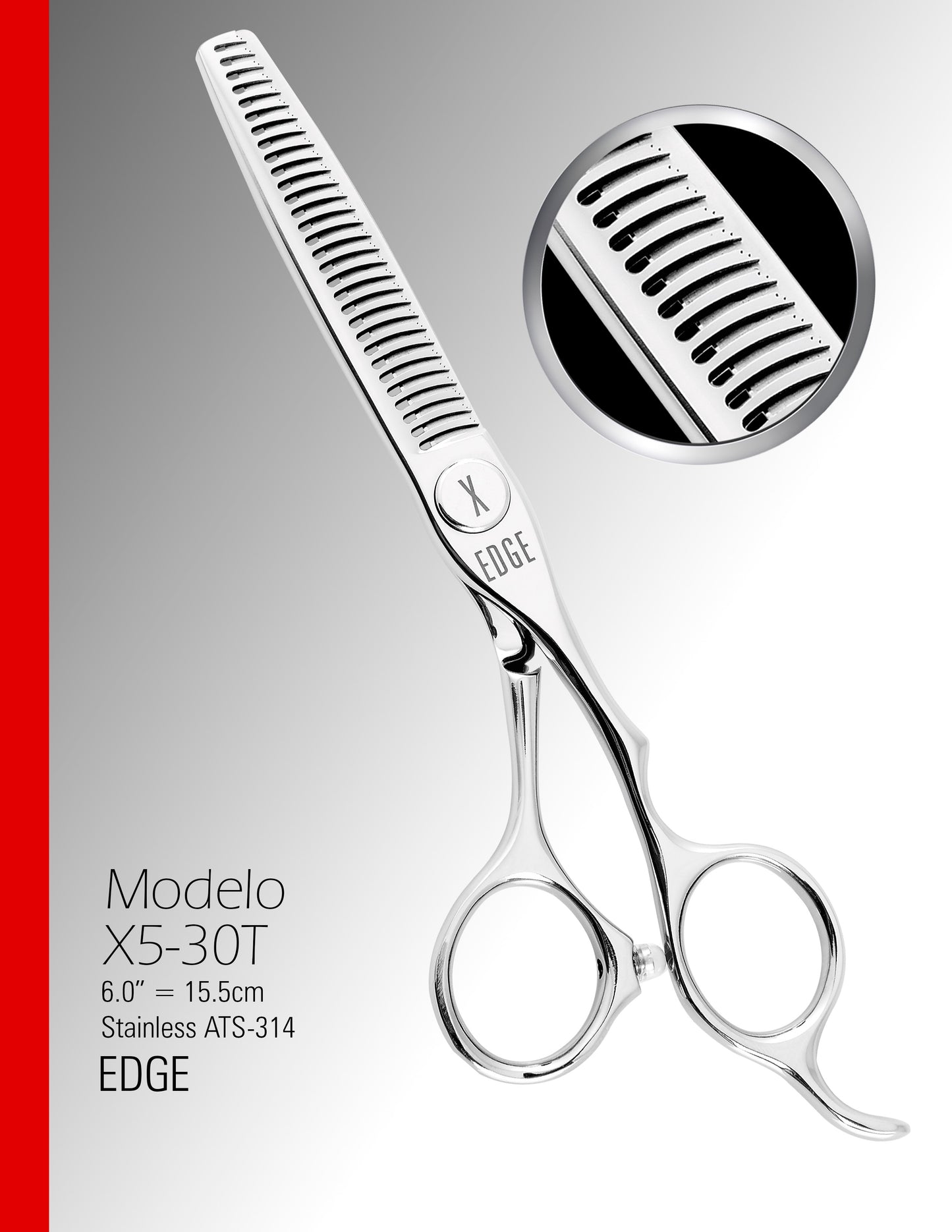 Tijera de Textura X5-30T Edge de 6.0"