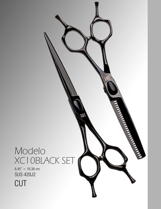 Set de 2 Tijeras XC10 Black Cut de 6" y 6,5"