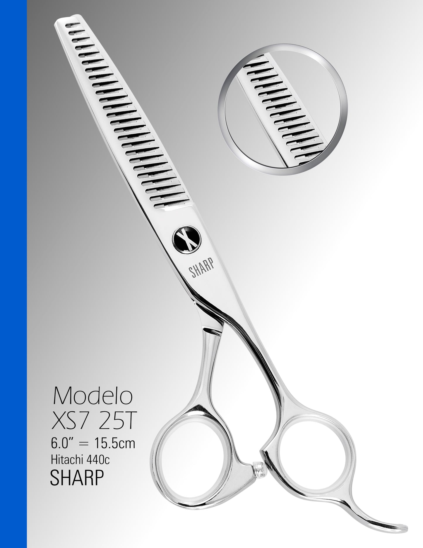 Tijera de Textura XS7-25T Sharp de 6.0"