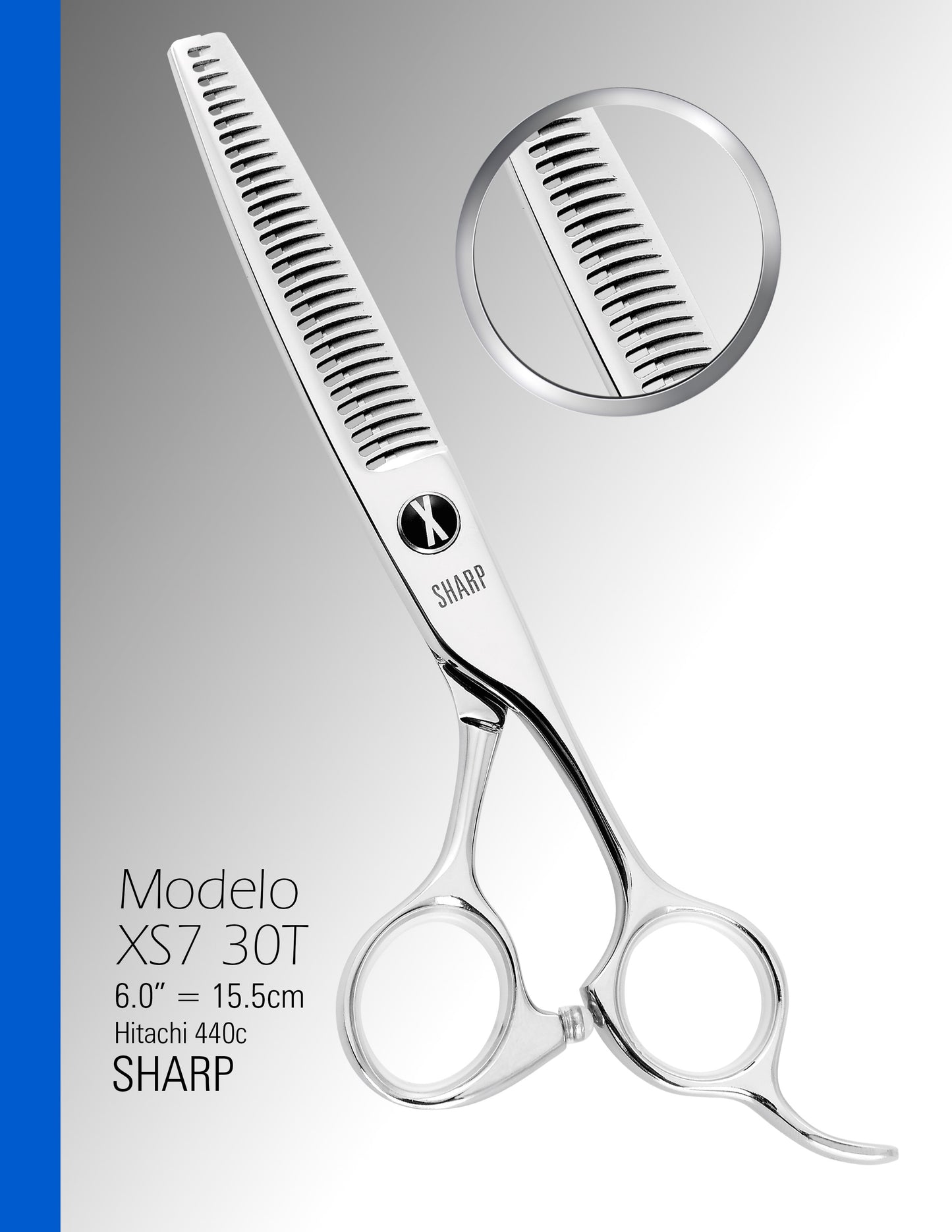 Tijera de Textura XS7-30T Sharp de 6.0"