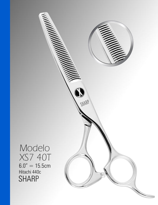 Tijera de Textura XS7-40T Sharp de 6.0"